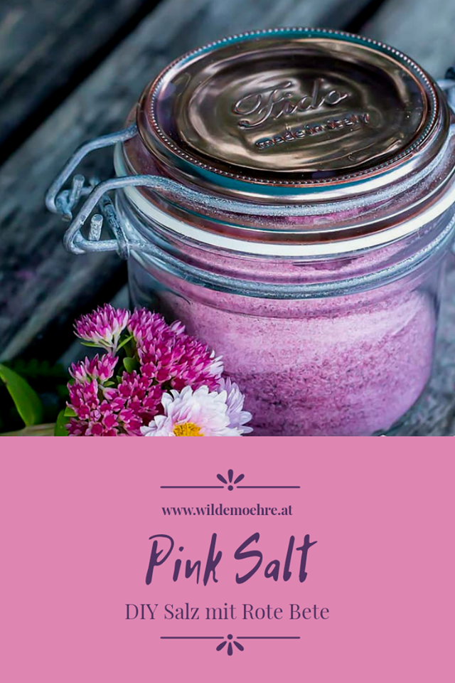 Sal Rosa - sal vegetal casera saludable de remolacha