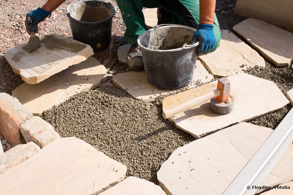 ¿Colocar baldosas de patio sobre gravilla o arena?