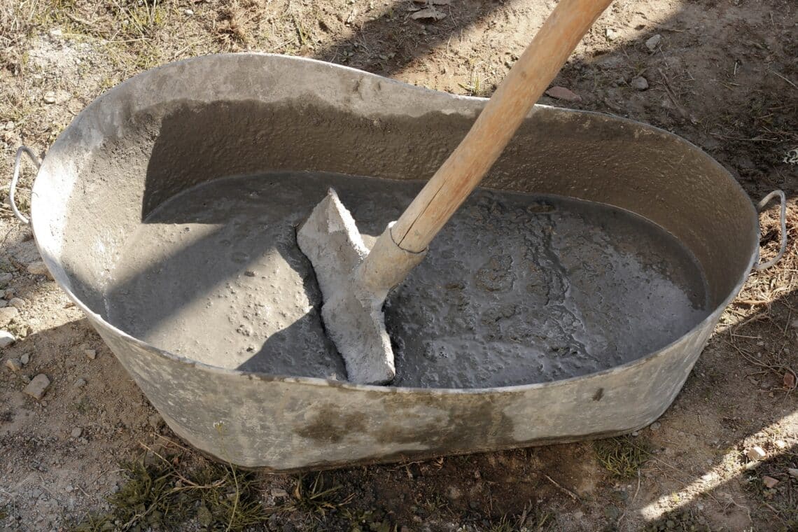 ¿Cuánto hormigón produce un saco de cemento de 25/40 kg?
