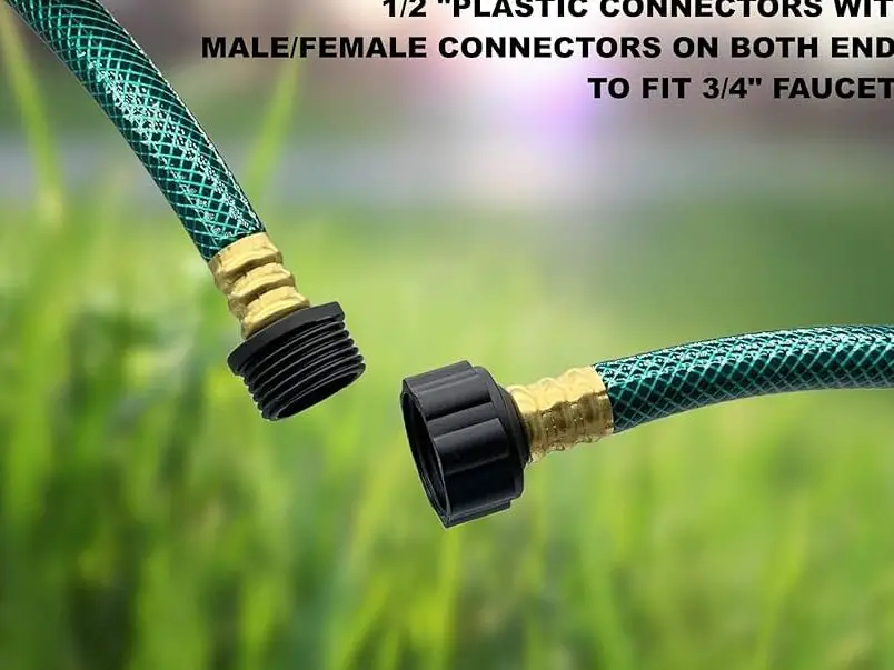 Amazon.com: PEISONGFEI Manguera de jardín de 1/2 pulgada de 3.3 pies, Manguera para botes ...